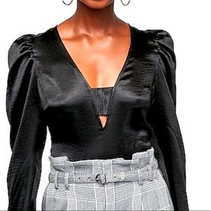Express Satin puff Sleeve